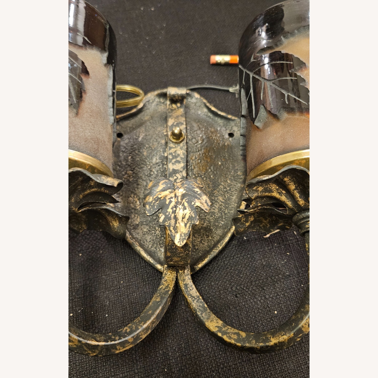 Pilgrim Glass Double Light Sconces Pair - image-11