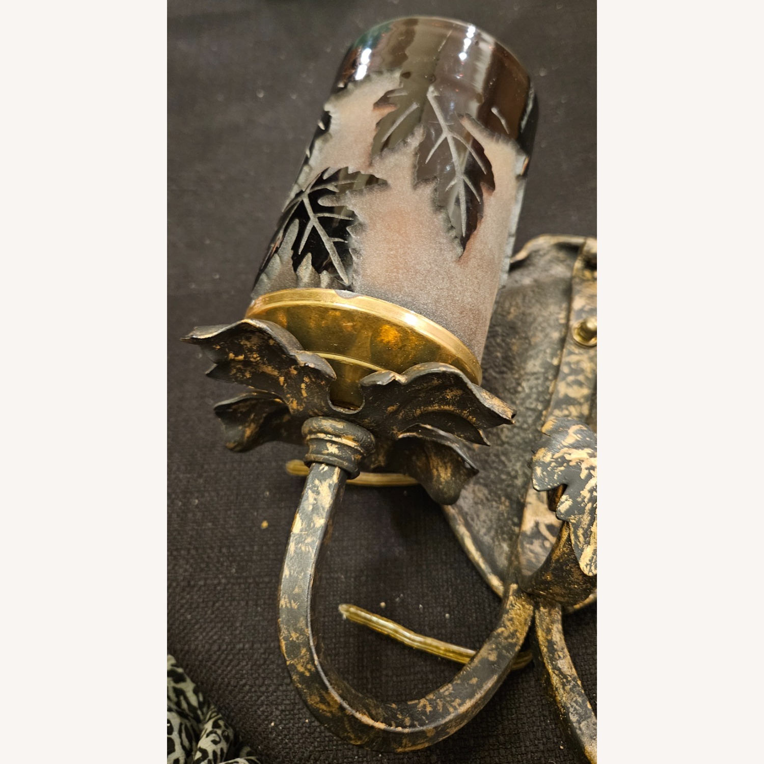 Pilgrim Glass Double Light Sconces Pair - image-10