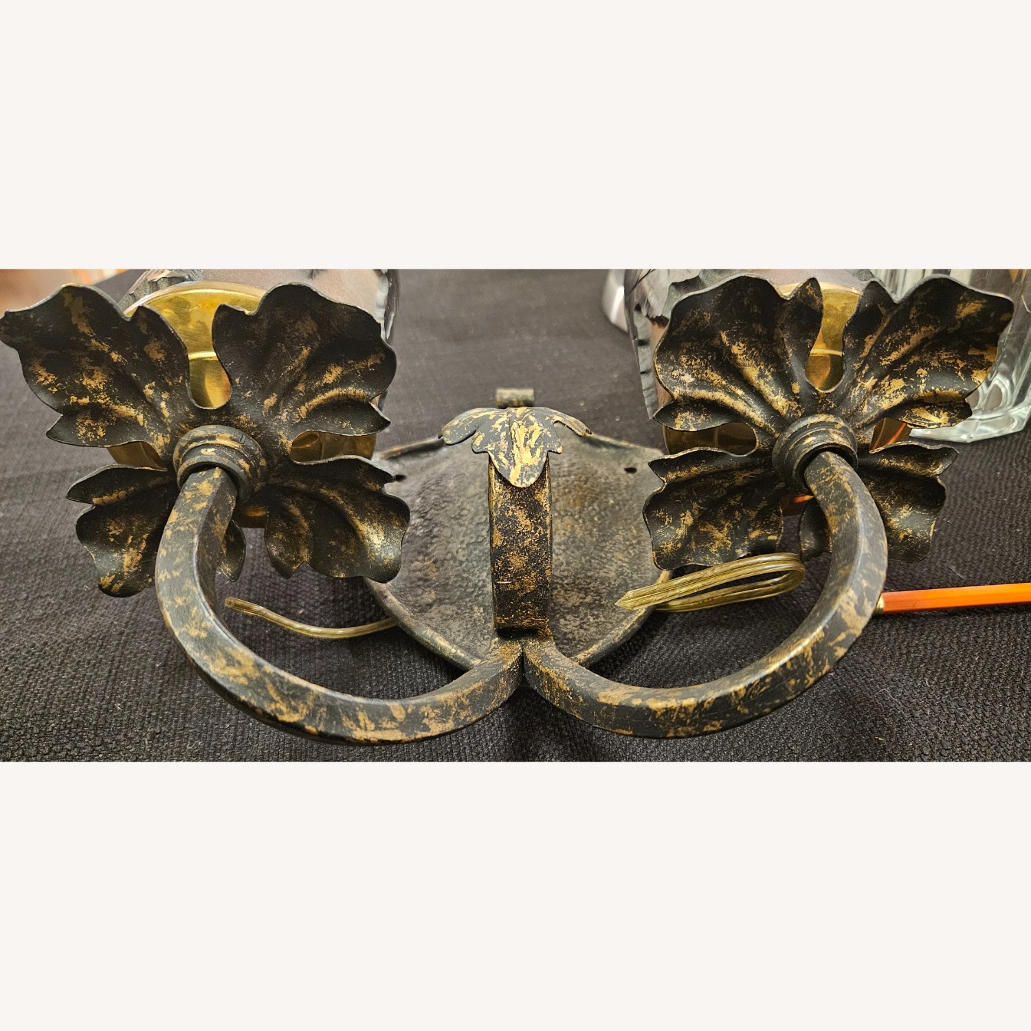 Pilgrim Glass Double Light Sconces Pair - image-13