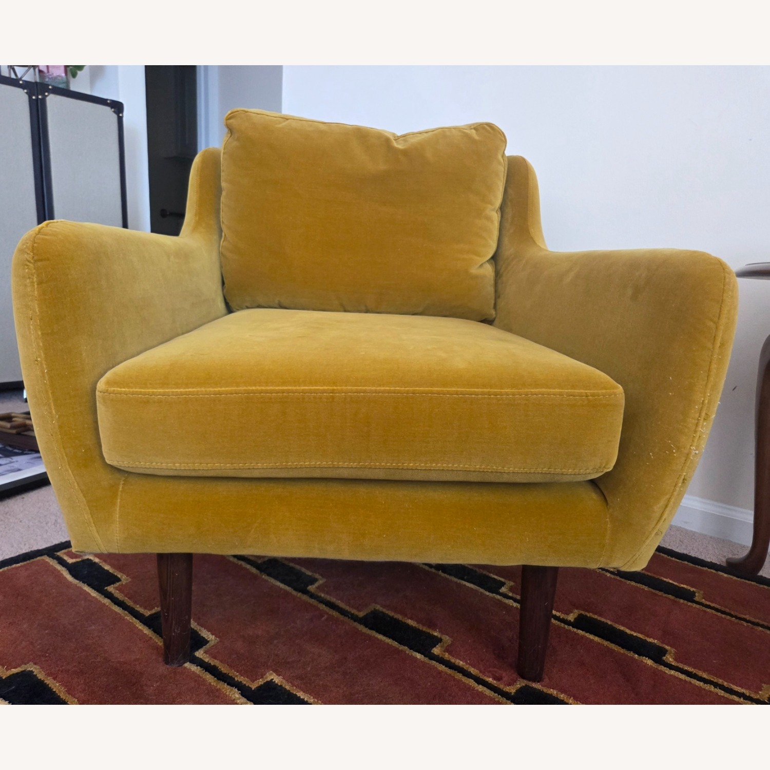 Article Matrix Gold Velvet Accent Chairs - image-2