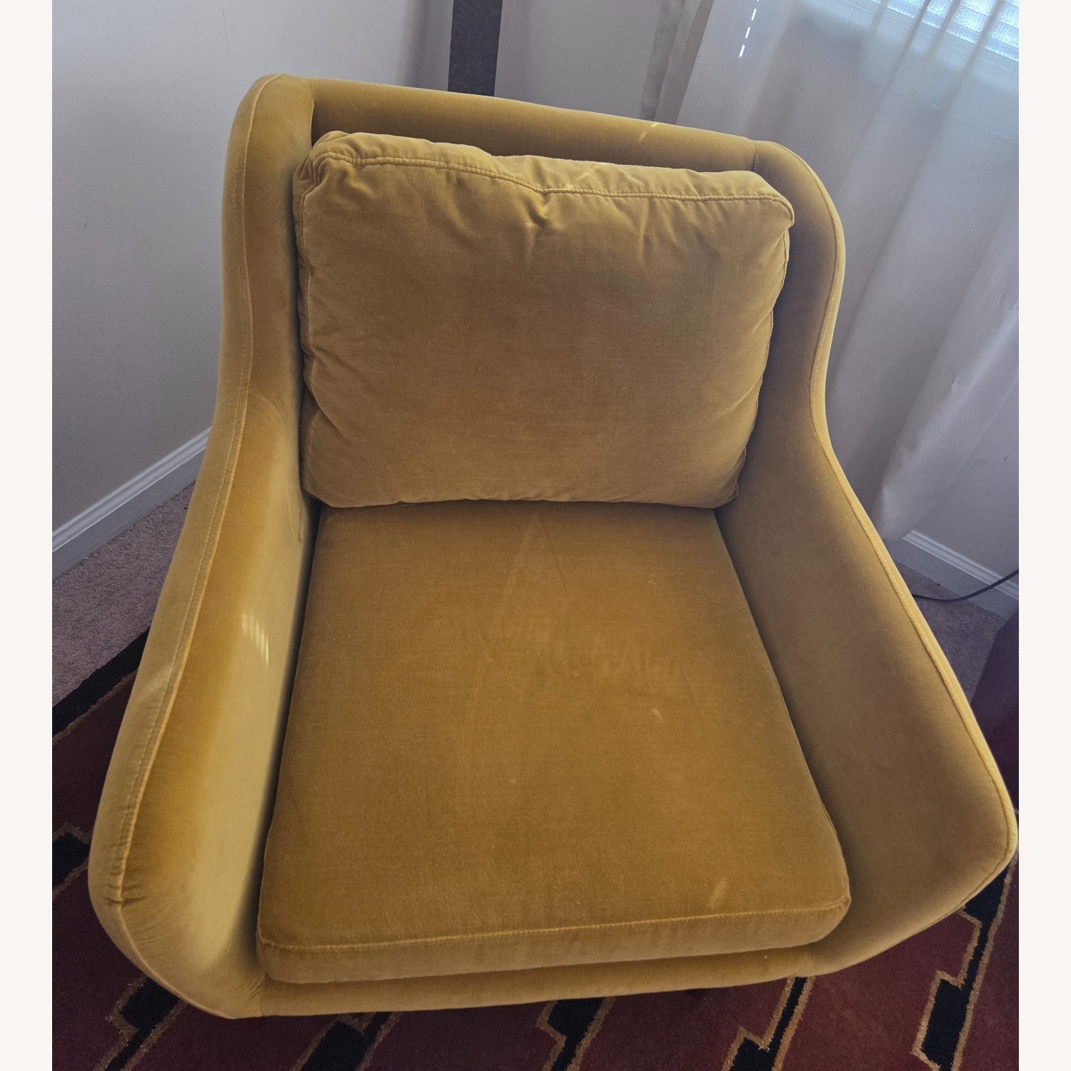 Article Matrix Gold Velvet Accent Chairs - image-4