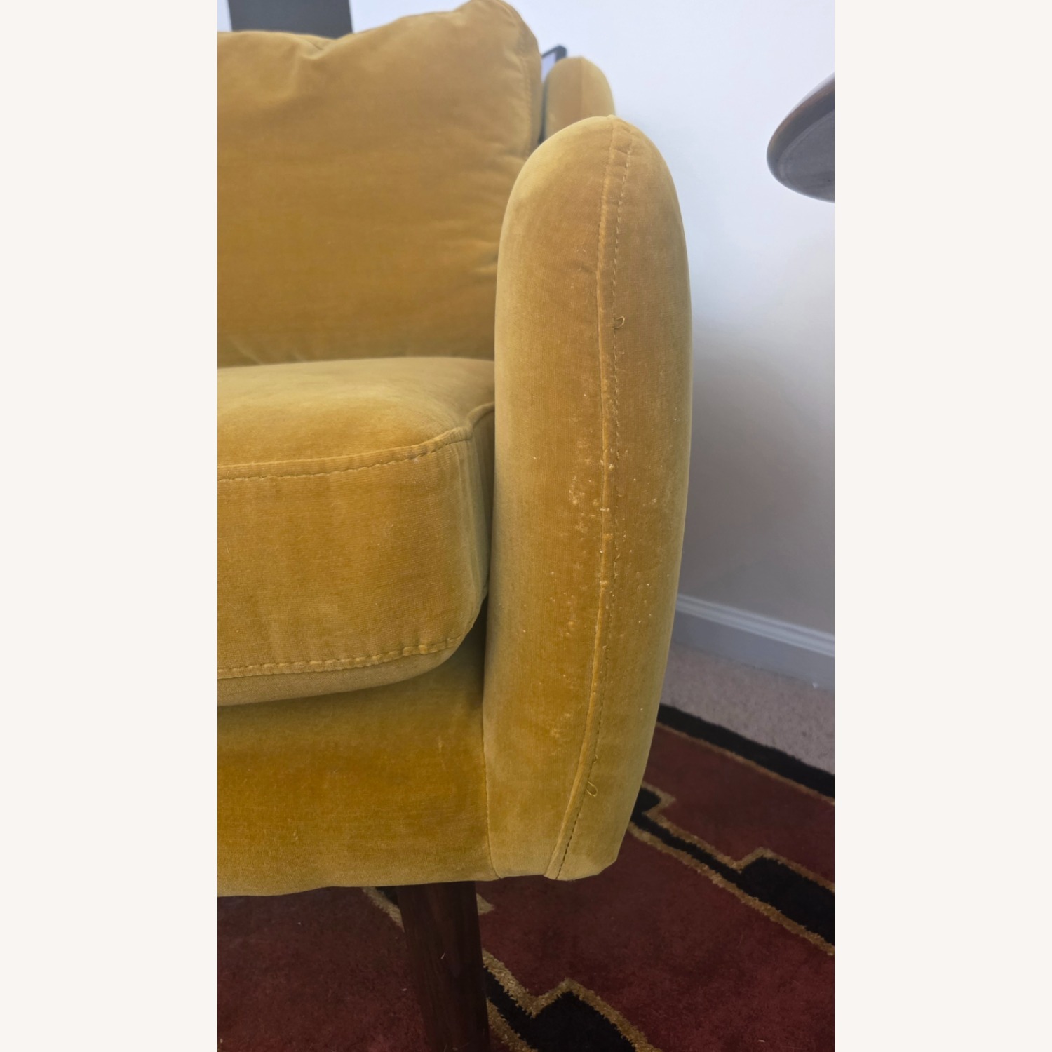 Article Matrix Gold Velvet Accent Chairs - image-9