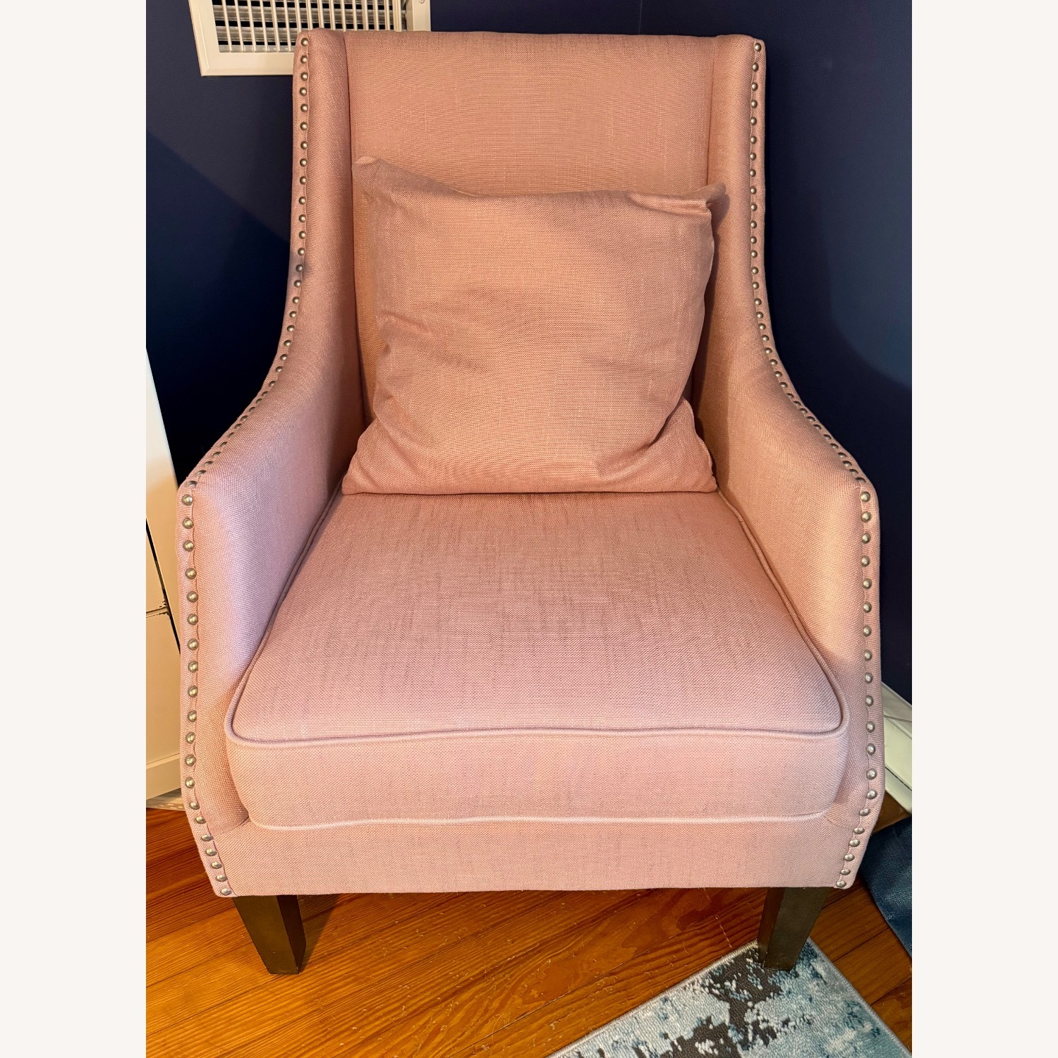 Uttermost Blush Pink Fabric Armchair - image-2
