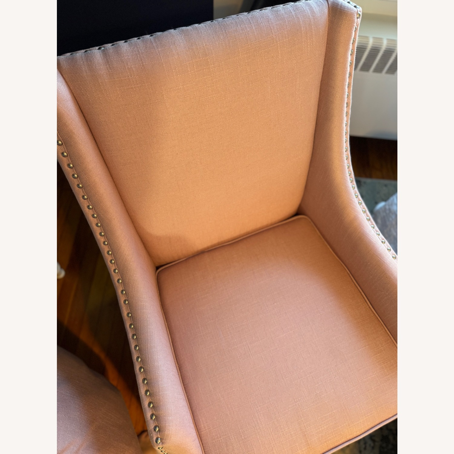 Uttermost Blush Pink Fabric Armchair - image-6