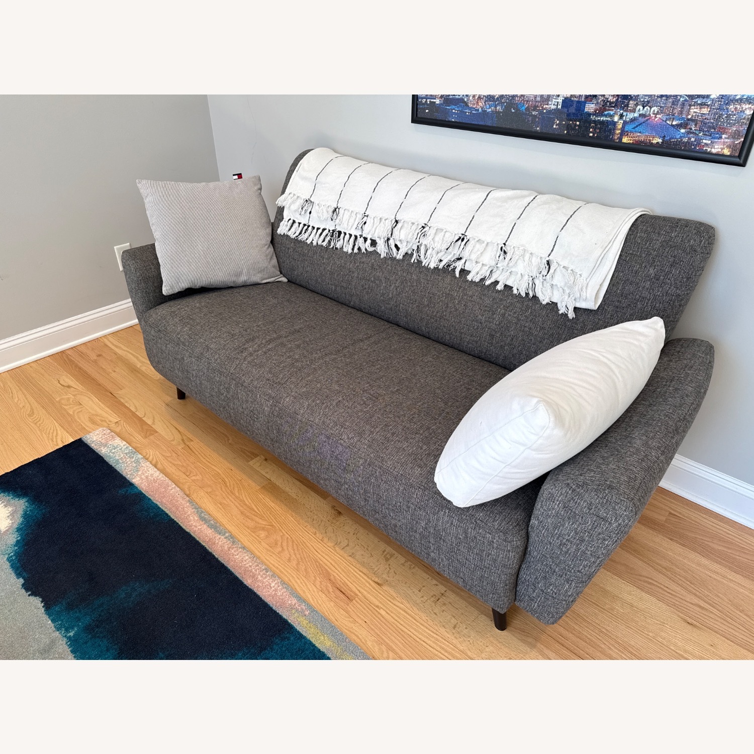 Dania Furniture Gray Loveseat - image-2