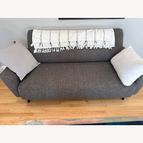 Used Dania Furniture Gray Loveseat for sale on AptDeco