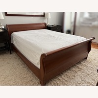 Custom Queen Sleigh Bed Cherry