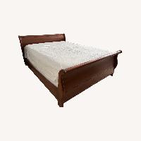 Custom Queen Sleigh Bed Cherry