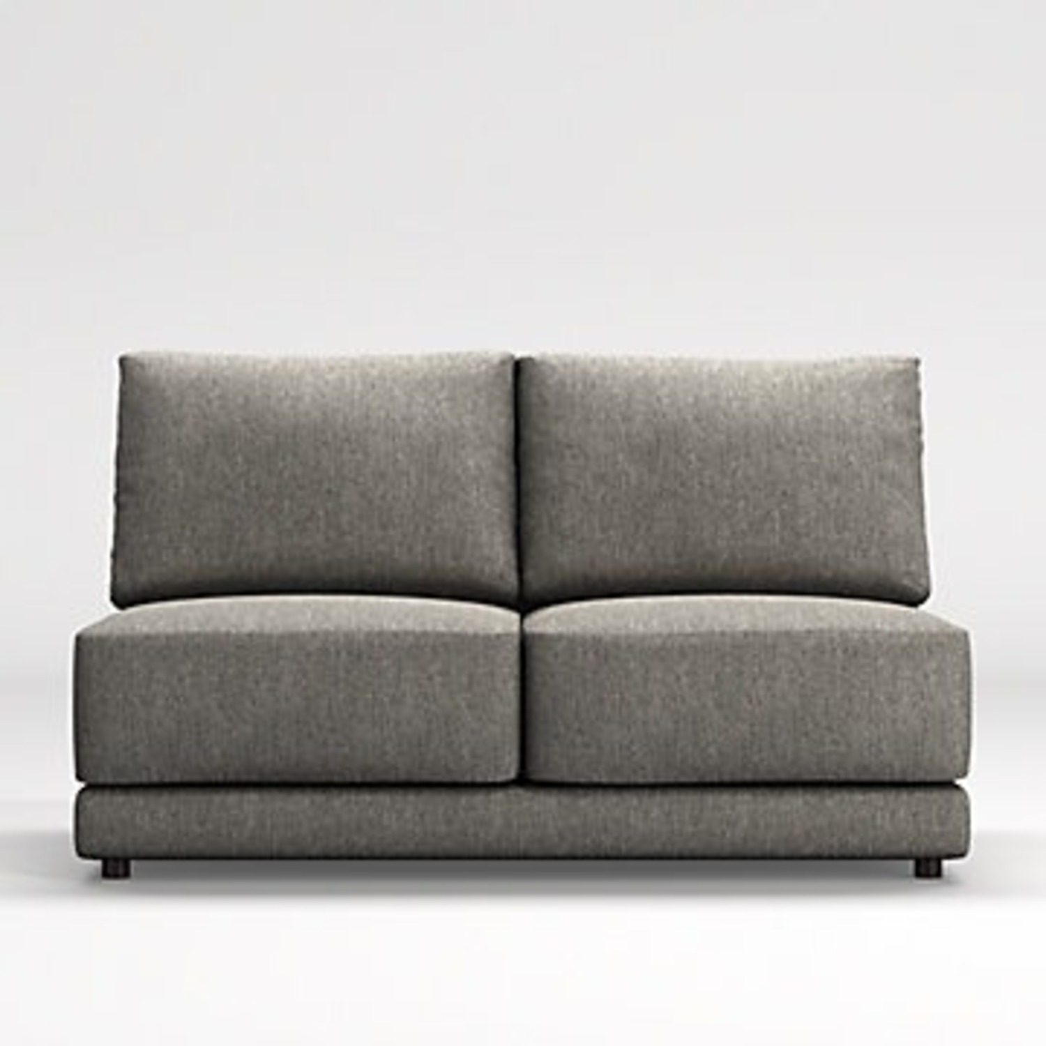 Crate & Barrel Dark Gray Fabric 3+ Seater Sofa - image-2