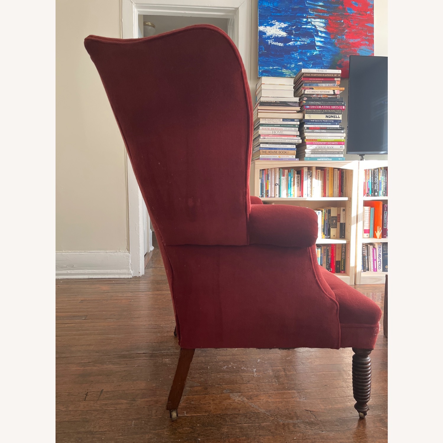 19th Century Antique Wingback Chair - image-2