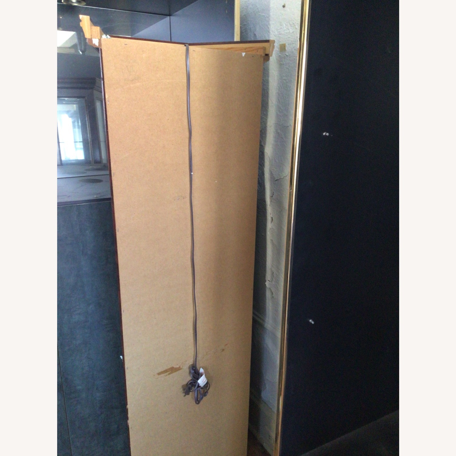 Vintage/Antique Dark Brown Wood Wall Unit - image-2