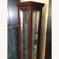 Vintage/Antique Dark Brown Wood Wall Unit