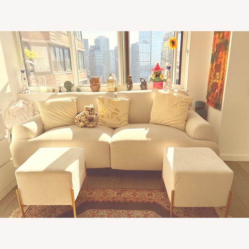 Used Linea Italia Natural 3+ Seater Sofa for sale on AptDeco