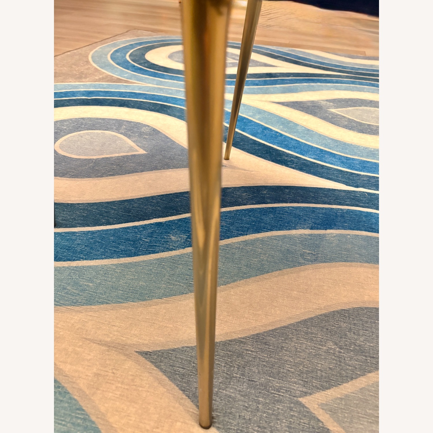 West Elm Finley Blue Velvet Dining Chairs - image-5