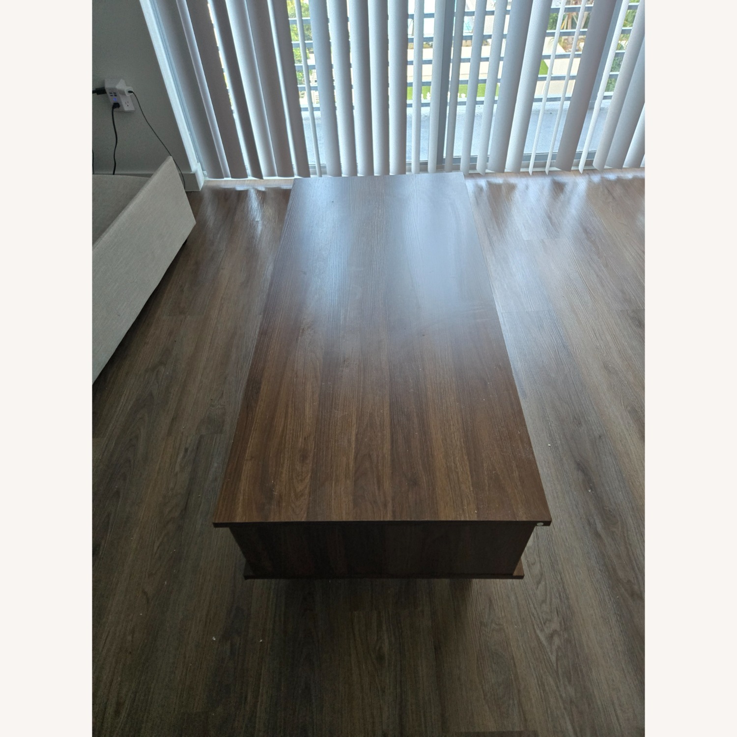 Light Brown Coffee Table - image-3