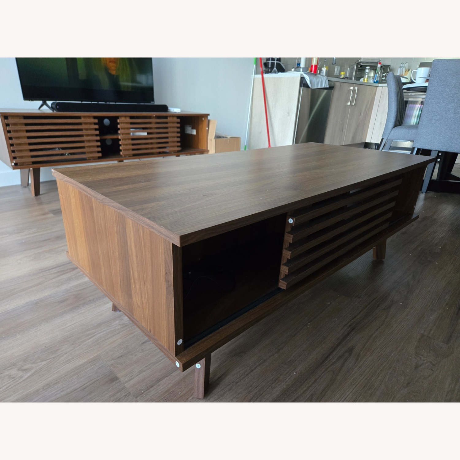 Light Brown Coffee Table - image-4