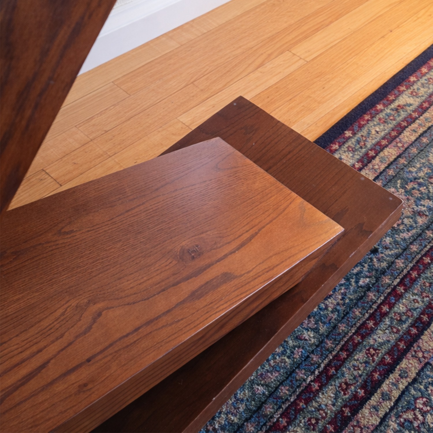 MCM Architectural X-Base Solid Walnut Console - image-9