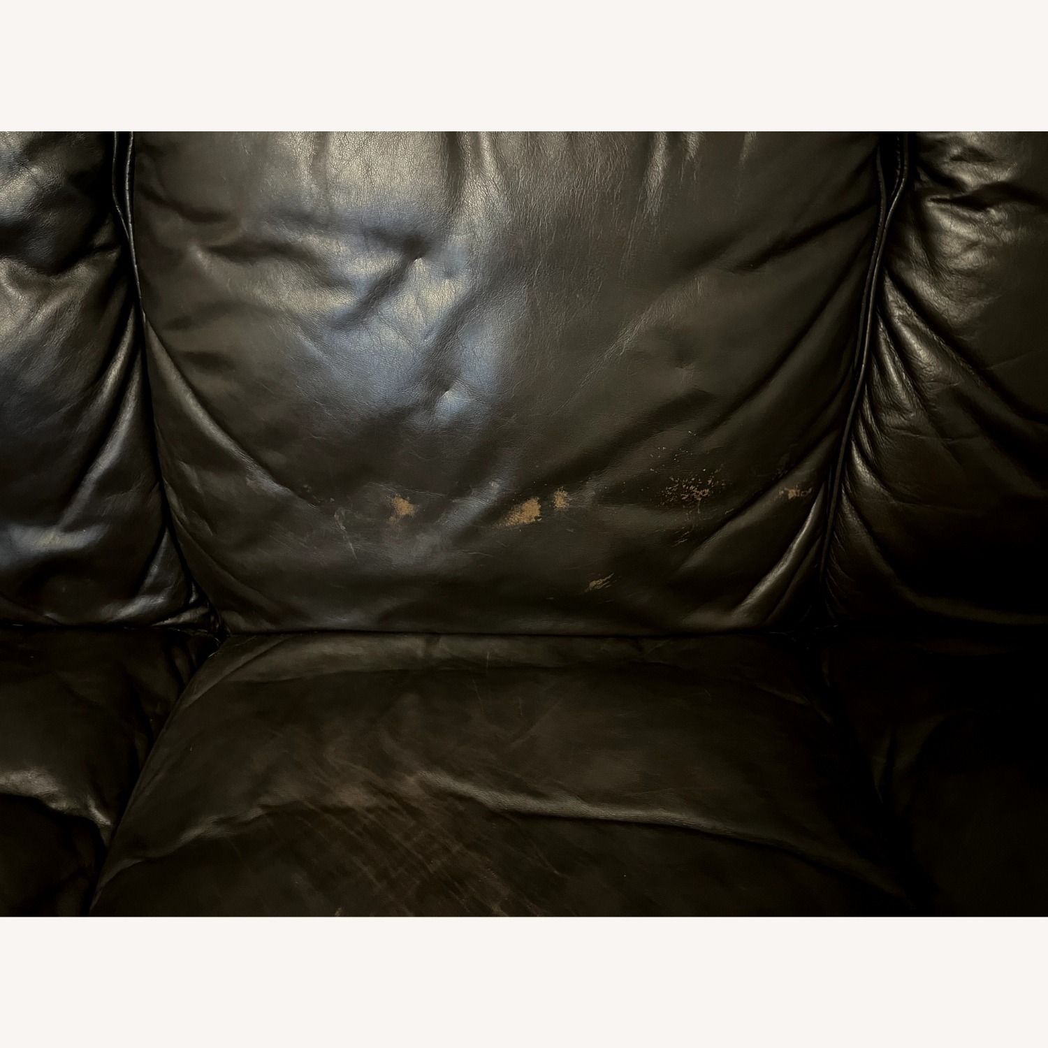 Dark Brown Leather 3+ Seater Sofa - image-3