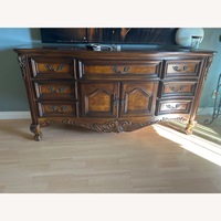 Vintage/Antique Dark Brown Wood Chest