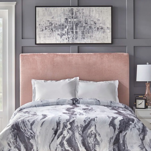 Used Magaw Upholstered Headboard Pink Fabric Headboard for sale on AptDeco