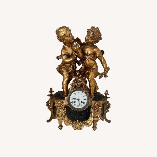 Used French Napoleon III Statue Clock, Circa 1870 for sale on AptDeco