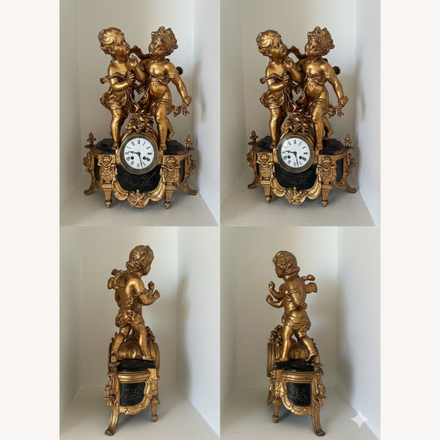 French Napoleon III Statue Clock, Circa 1870 - image-2