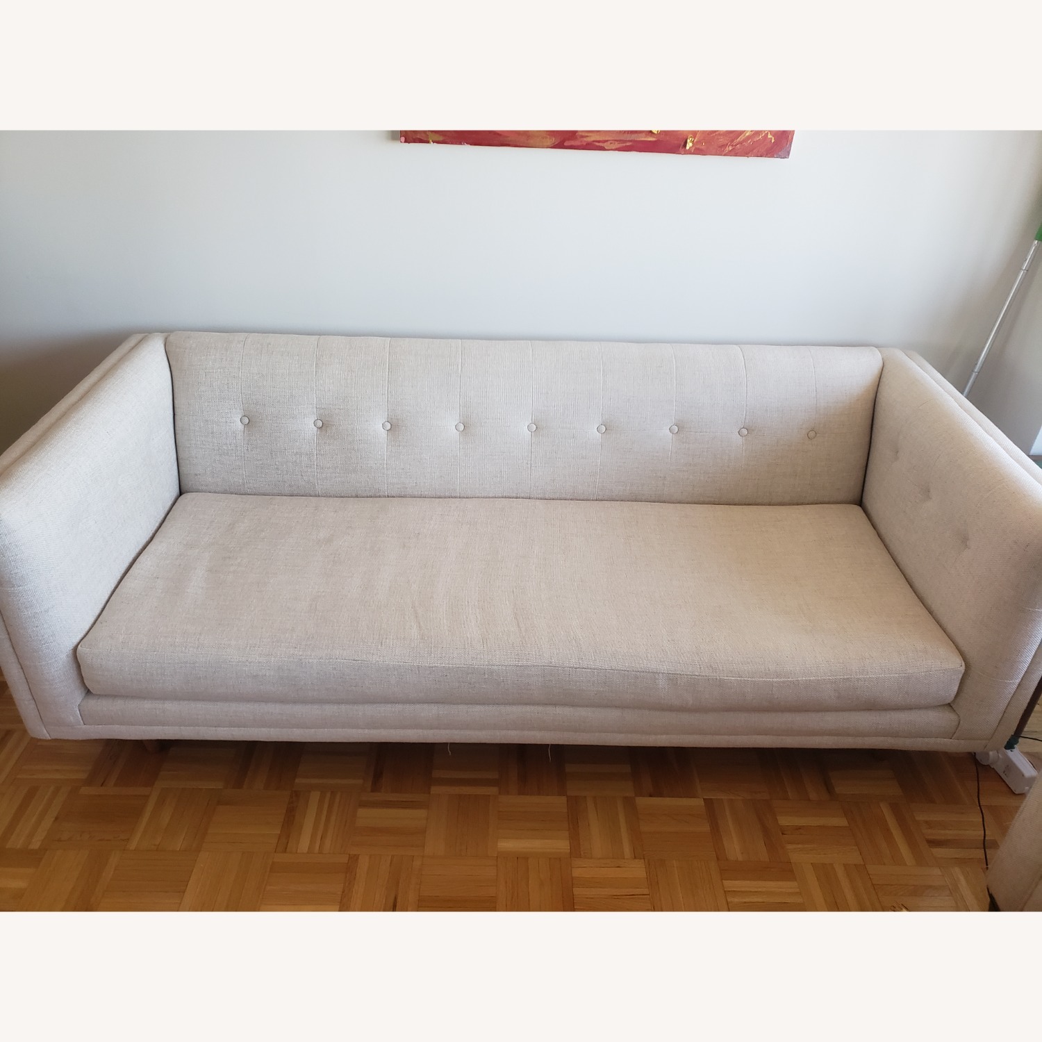 West Elm Bradford Natural Fabric 3+ Seater Sofa - image-1