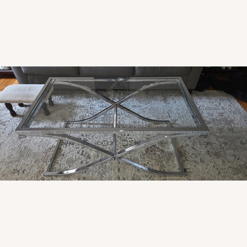 Used Elegant Glass Coffee Table for sale on AptDeco