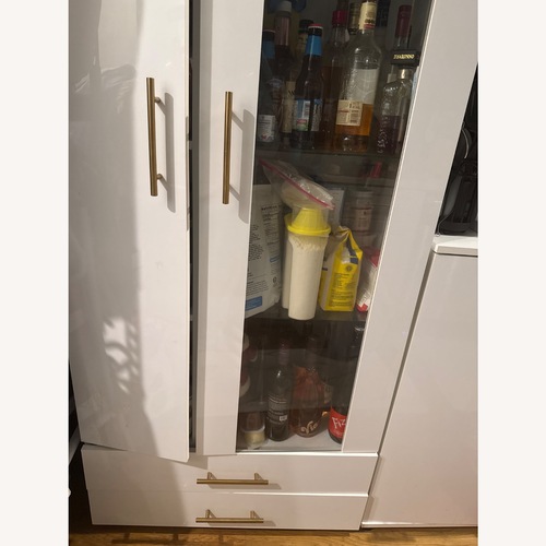 Used Soho Modern White Bookcase for sale on AptDeco