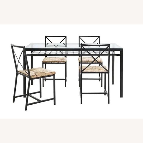 Used IKEA Granada Transparent Glass Dining Set for sale on AptDeco