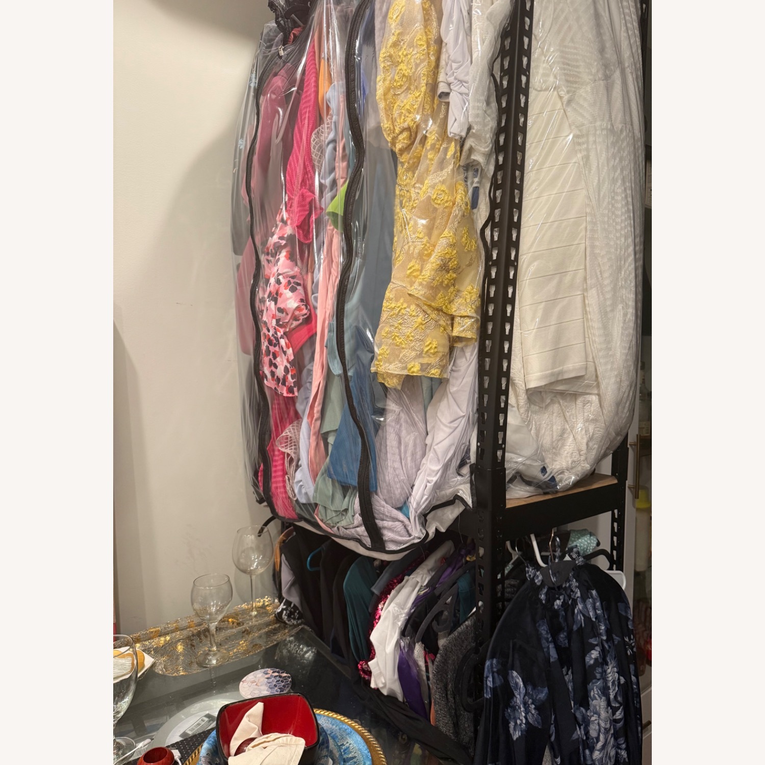 Colonie Black Metal Armoire - image-3