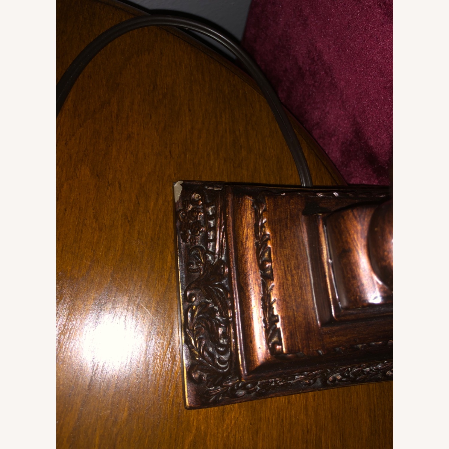 Red Fabric Table Lamps - image-4