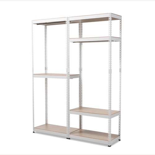 Used Baxton Studio Colonie White Metal Armoire for sale on AptDeco