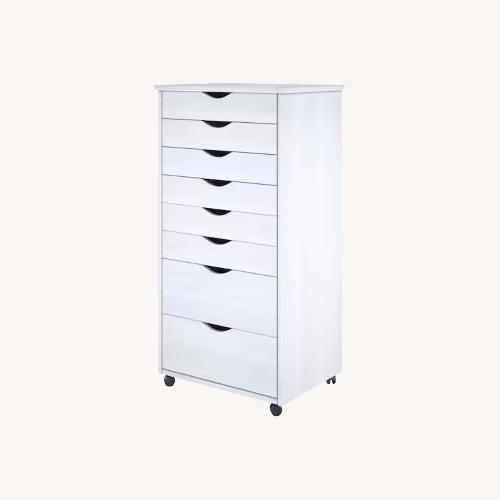 Used Castaneda White Wood Nightstand for sale on AptDeco