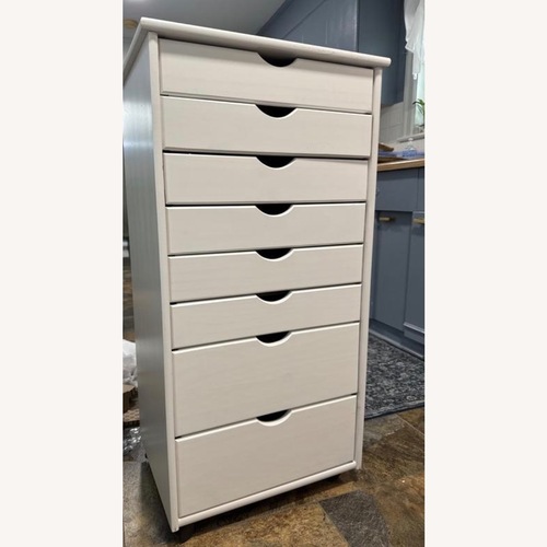 Used Castaneda White Wood Nightstand for sale on AptDeco