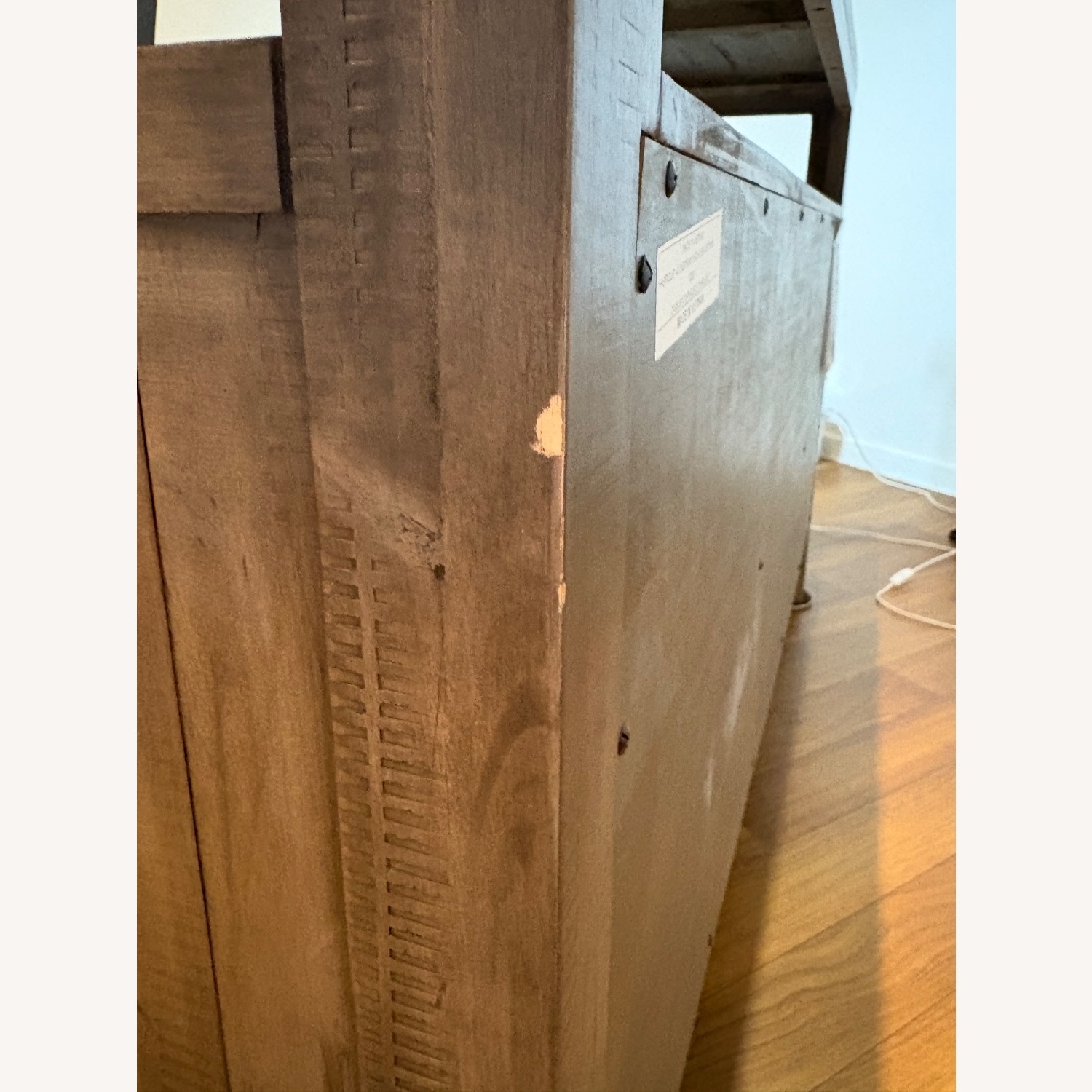 Jofran Washed Gray Rustic Wooden Media Console - image-3