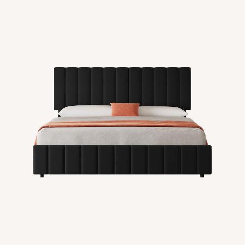 Used Black King Bed for sale on AptDeco