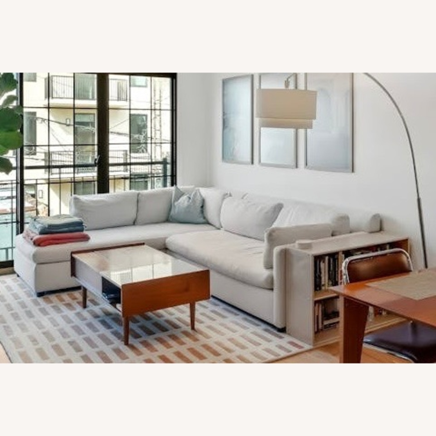 West Elm Marin 2 Piece Bumper Chaise Sectional (114") - image-1
