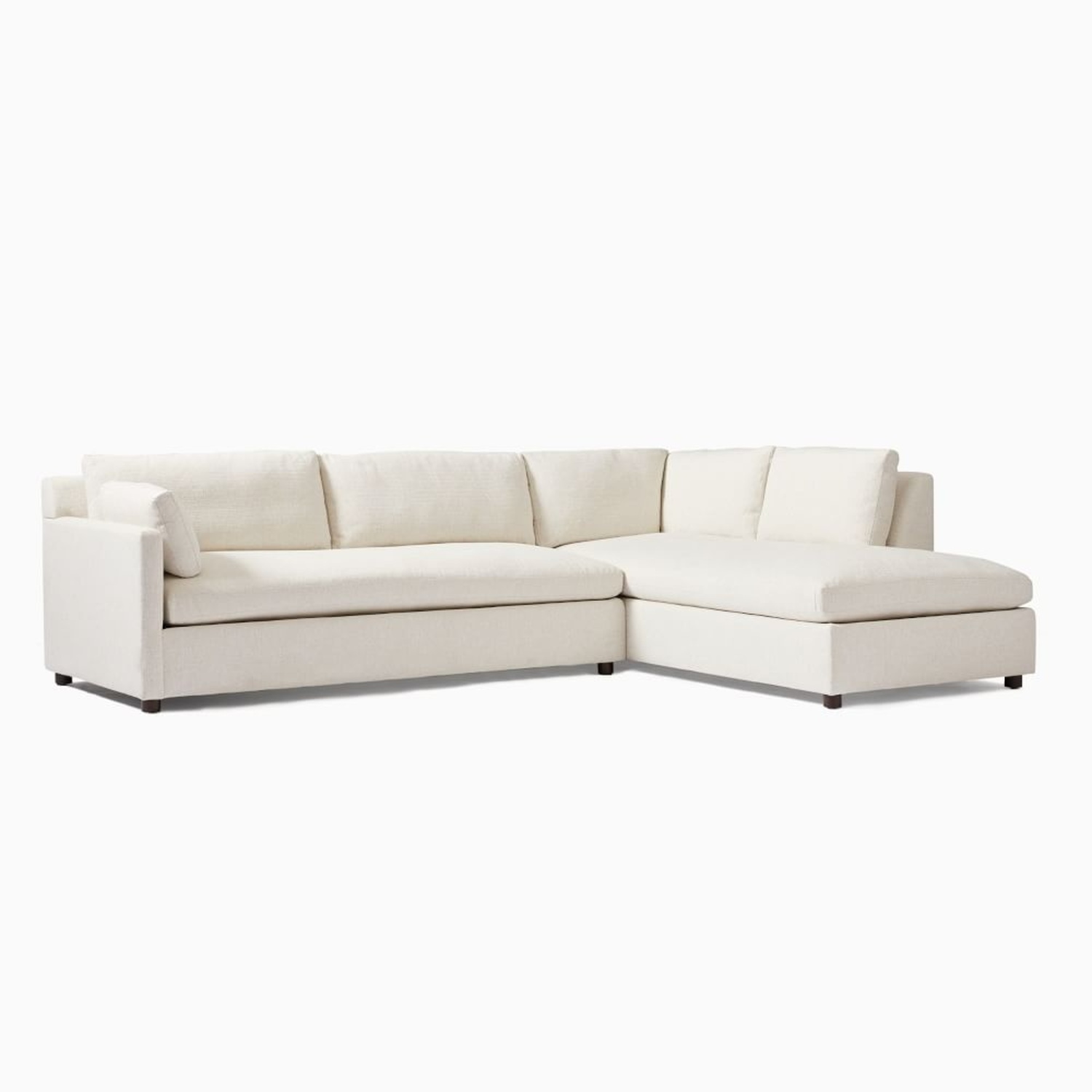 West Elm Marin 2 Piece Bumper Chaise Sectional (114") - image-0