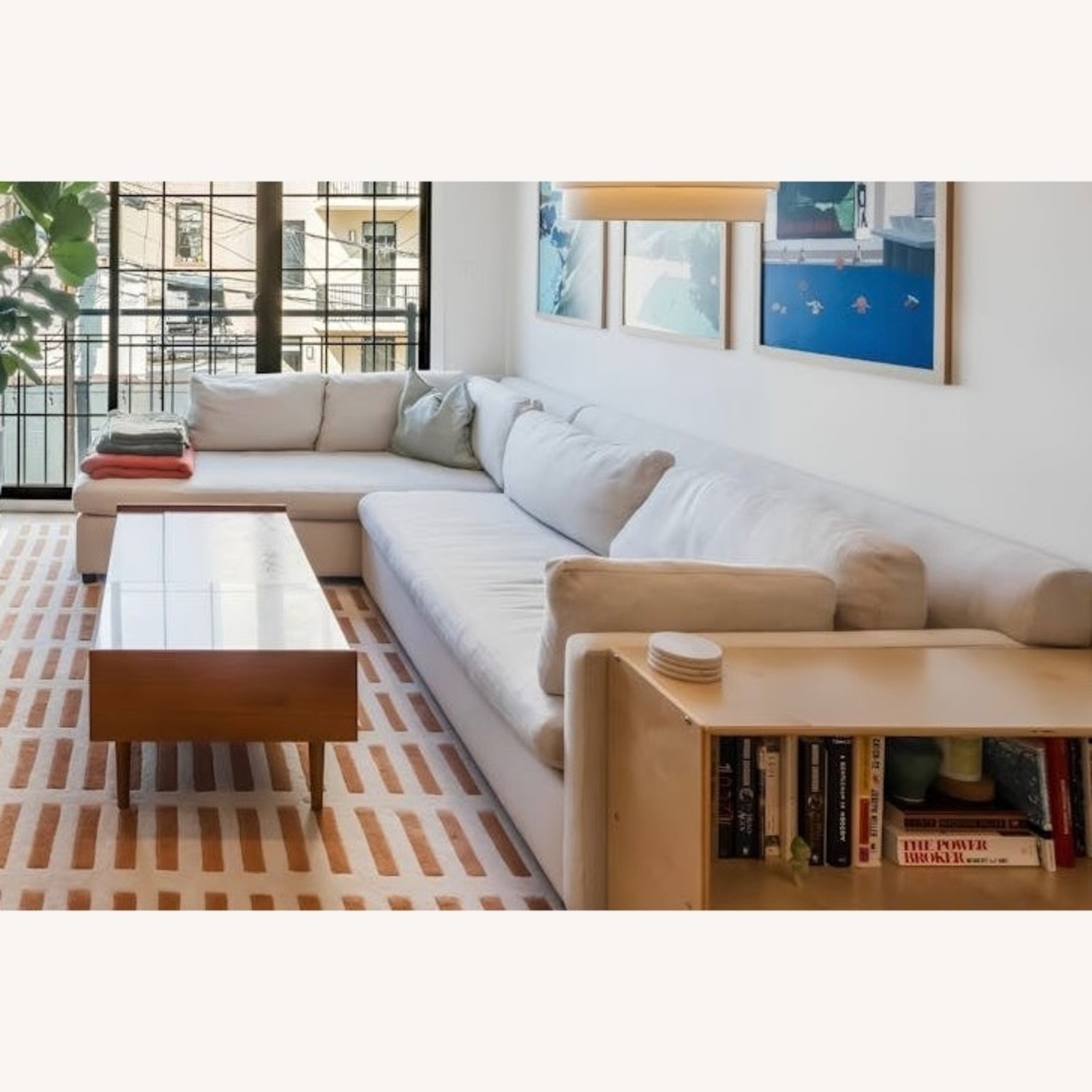 West Elm Marin 2 Piece Bumper Chaise Sectional (114") - image-2