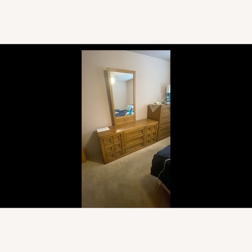 Used Vintage Solid Oak Dresser for sale on AptDeco