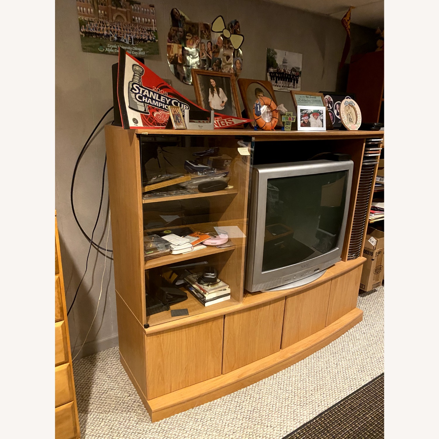 Entertainment Center With Lots of Storage - image-3