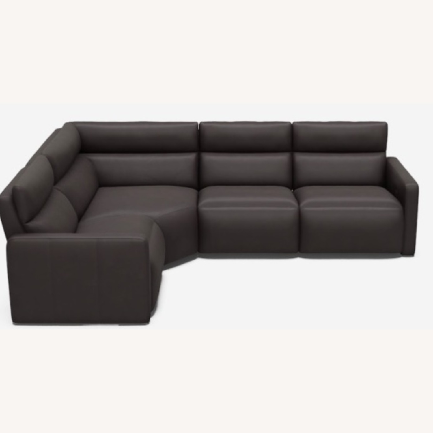 Arhaus Dark Gray Rowland Tailored Leather Sectional - image-8