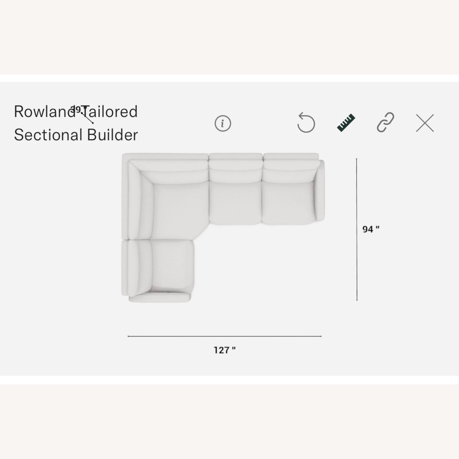 Arhaus Dark Gray Rowland Tailored Leather Sectional - image-4