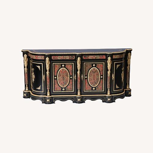 Used Boulle Sideboard and Mirror for sale on AptDeco