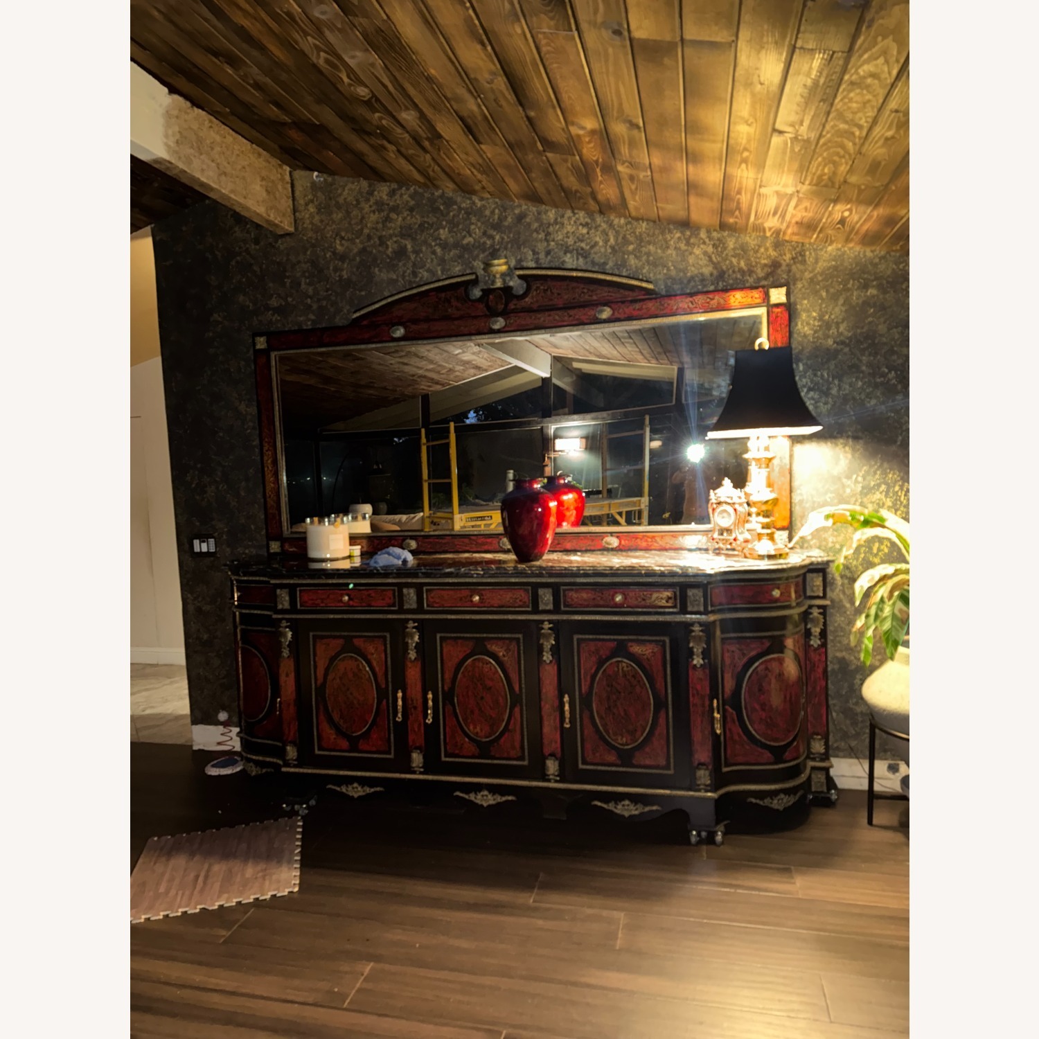 Boulle Sideboard and Mirror - image-2