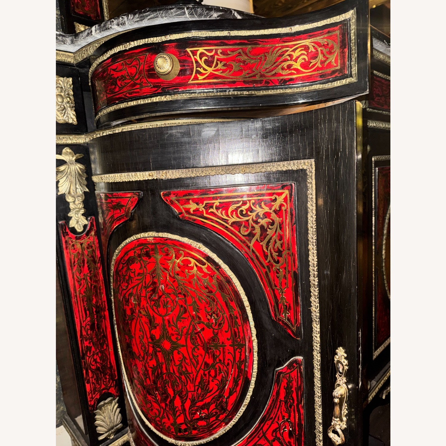 Boulle Sideboard and Mirror - image-4