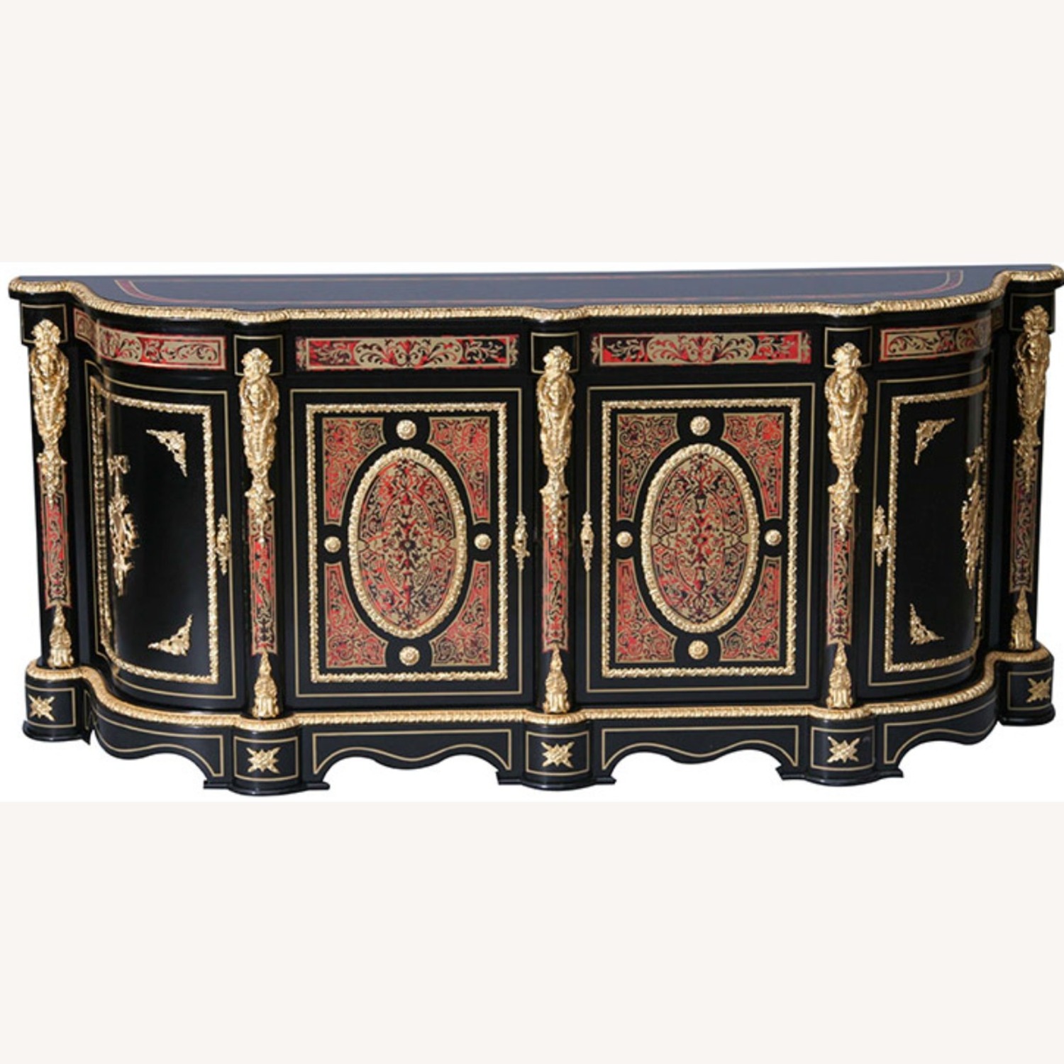 Boulle Sideboard and Mirror - image-6