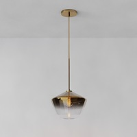 West Elm Gold Glass Ceiling Lamp