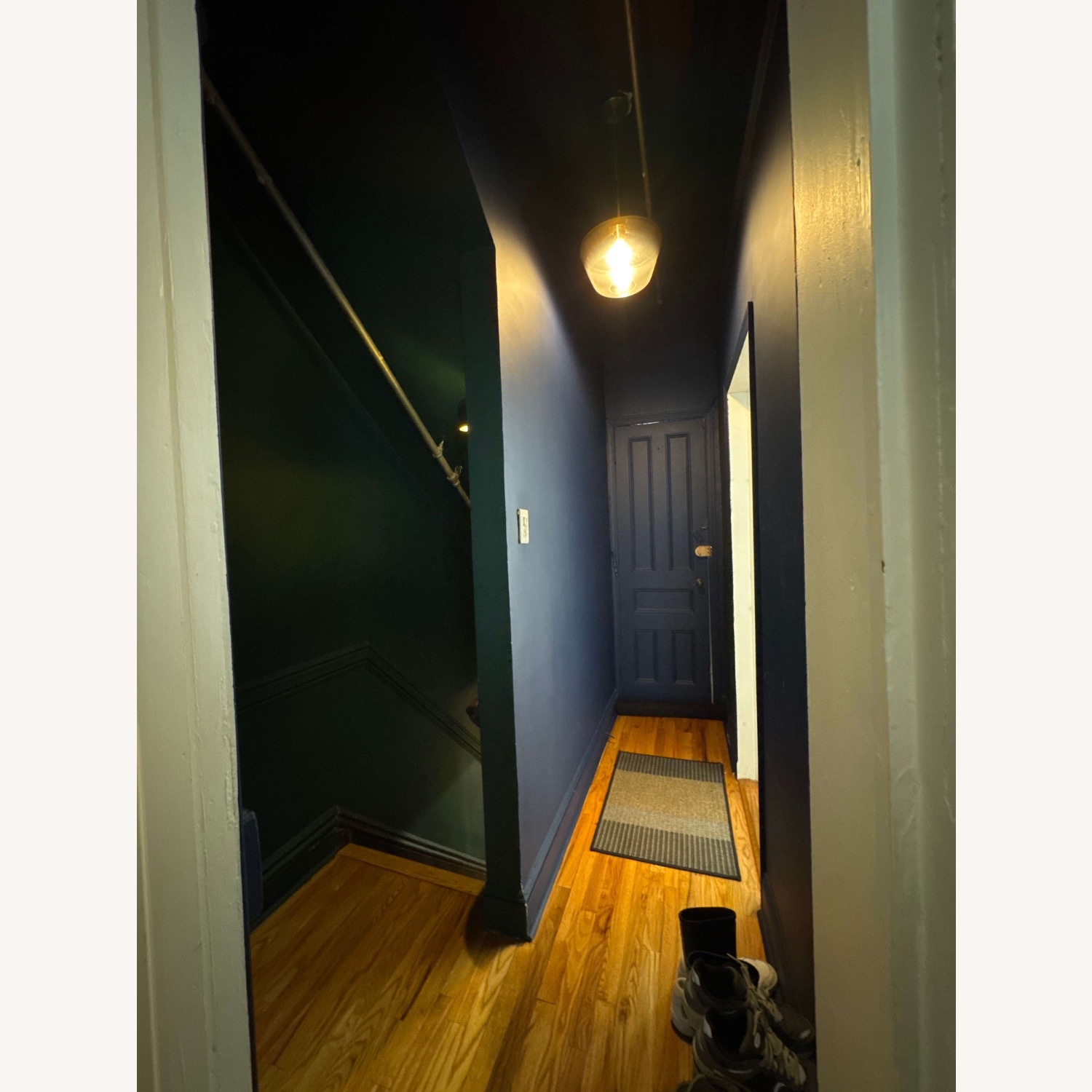 West Elm Gold Glass Ceiling Lamp - image-2